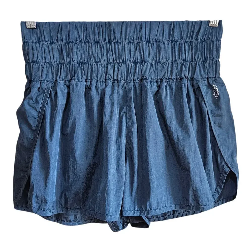 FREE PEOPLE Movement Women's L Way Home Shorts Wide Elastic Waist Logo Brief - Picture 2 of 9